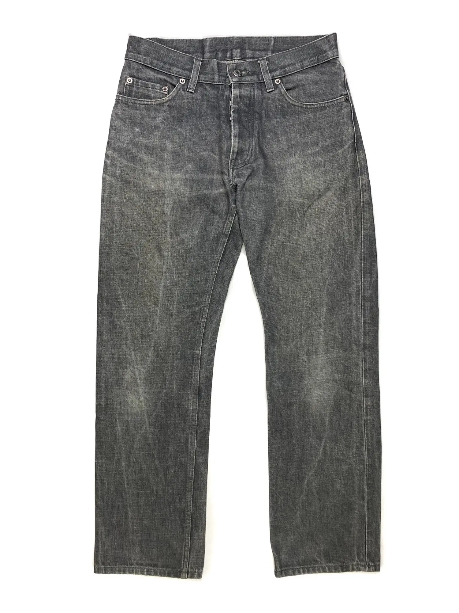 Washed Straight Leg Jeans