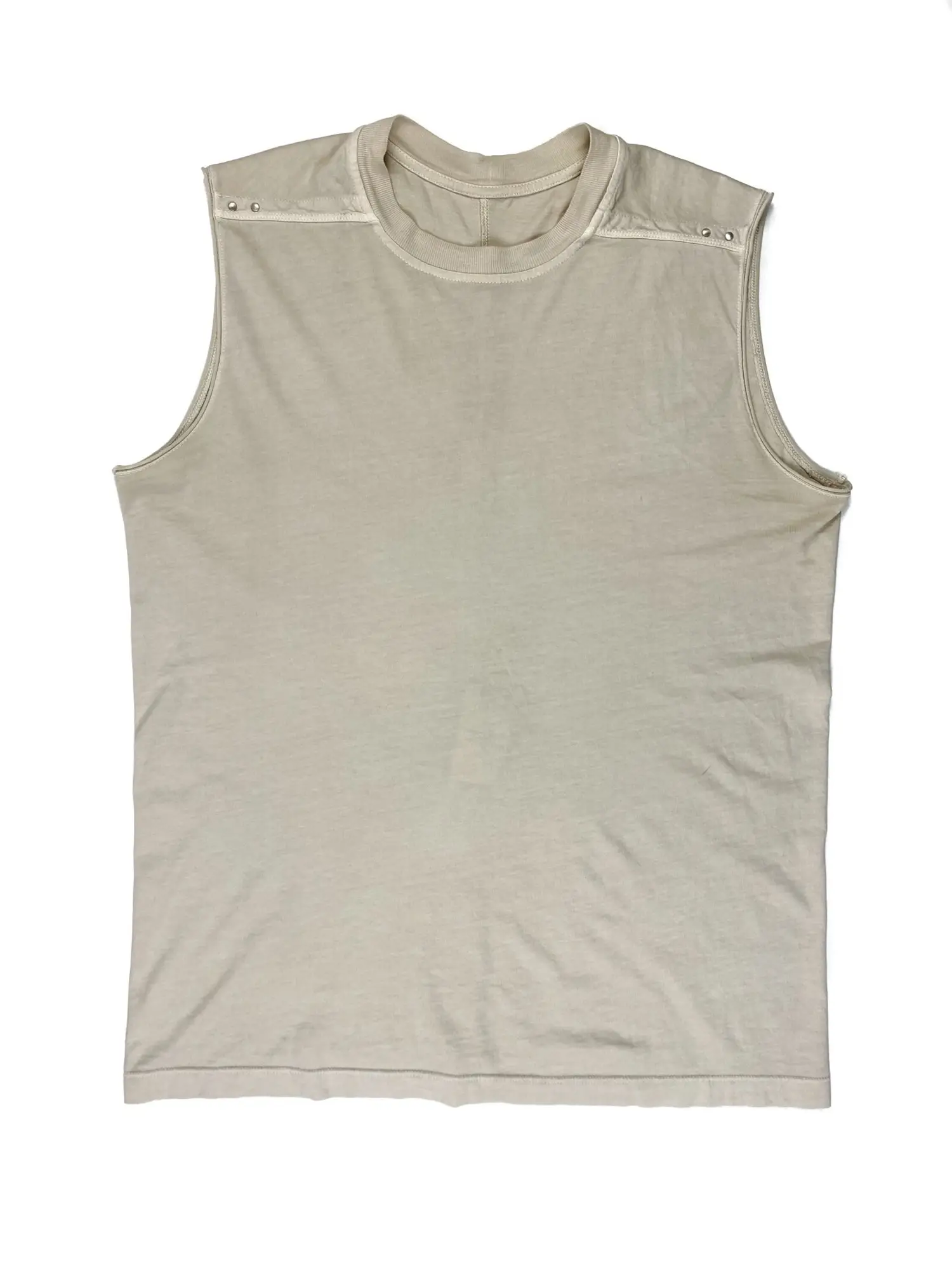 Sleeveless Tee with Snaps