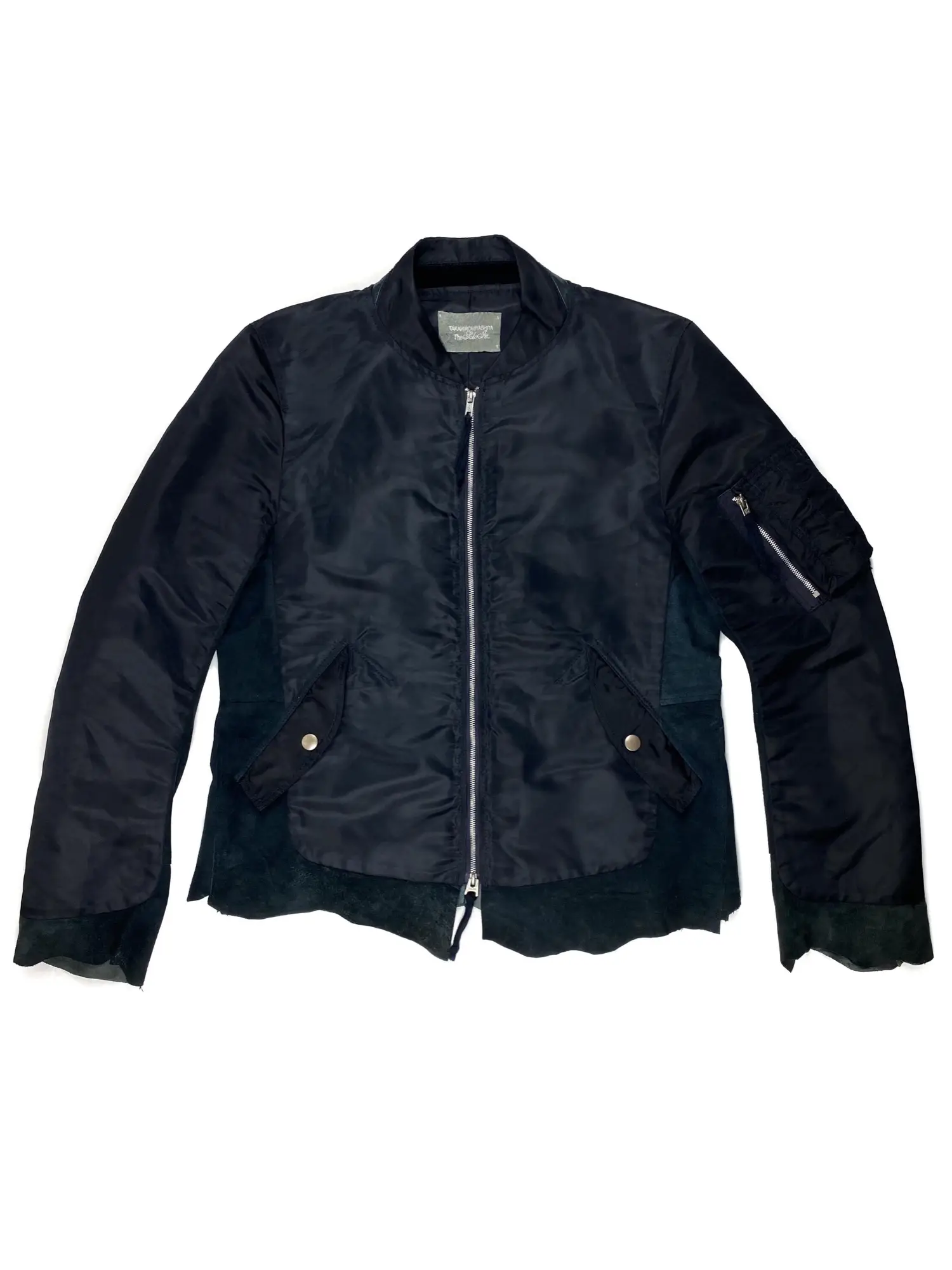Silk and Sheep Leather bomber jacket