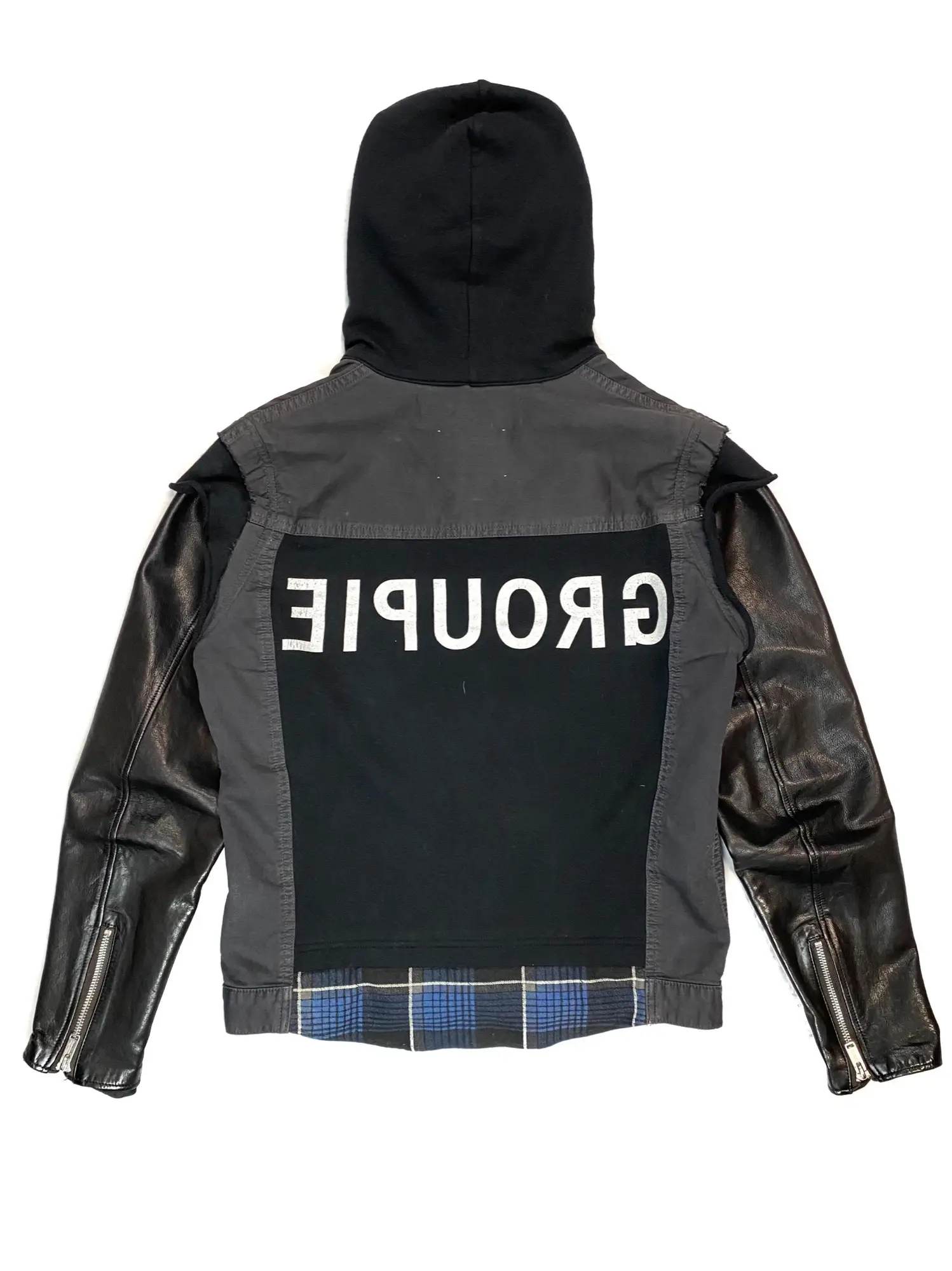 SS12 Rebuilt Denim + Leather Hybrid Jacket